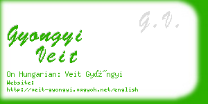 gyongyi veit business card